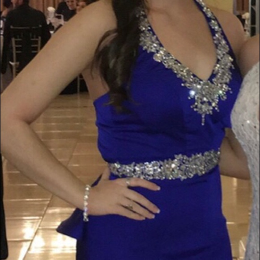 Royal blue prom dress